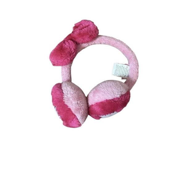 Hello Kitty Accessories - Hello Kitty - Vintage Y2K- Pink Embroidered Earmuffs with a bow 😻💕✨